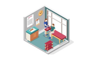 World Cancer Day Isometric Composition 201230138 Vector Illustration Concept