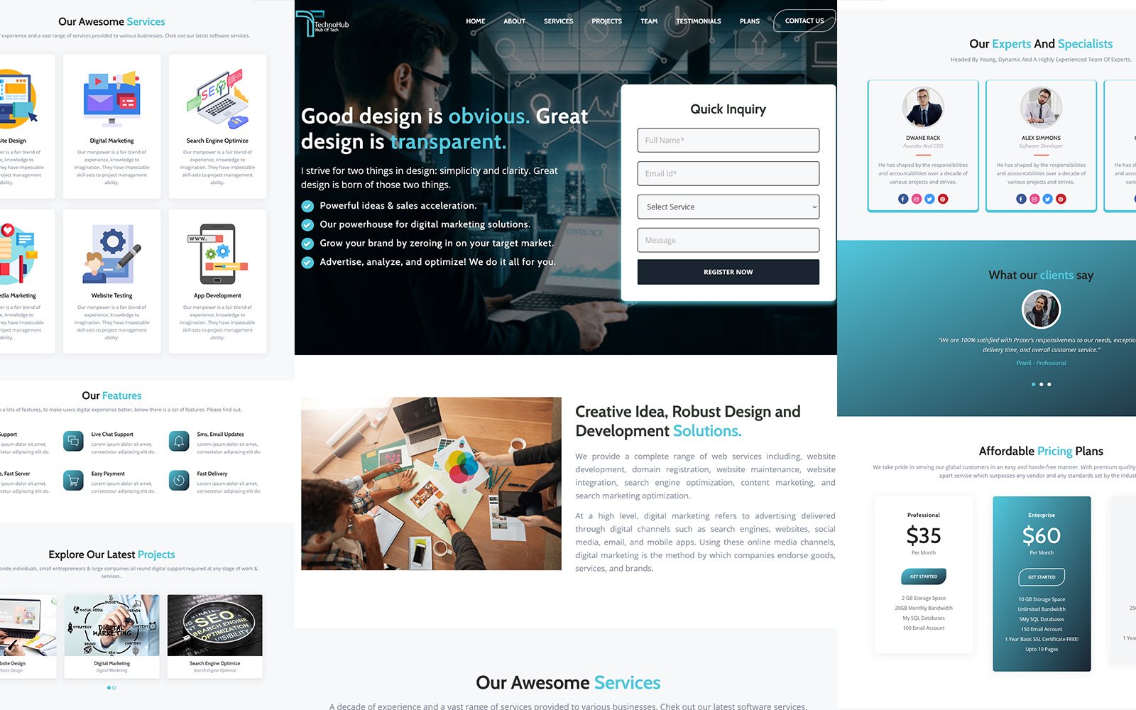 Template #214531 Page Multipurpose Webdesign Template - Logo template Preview