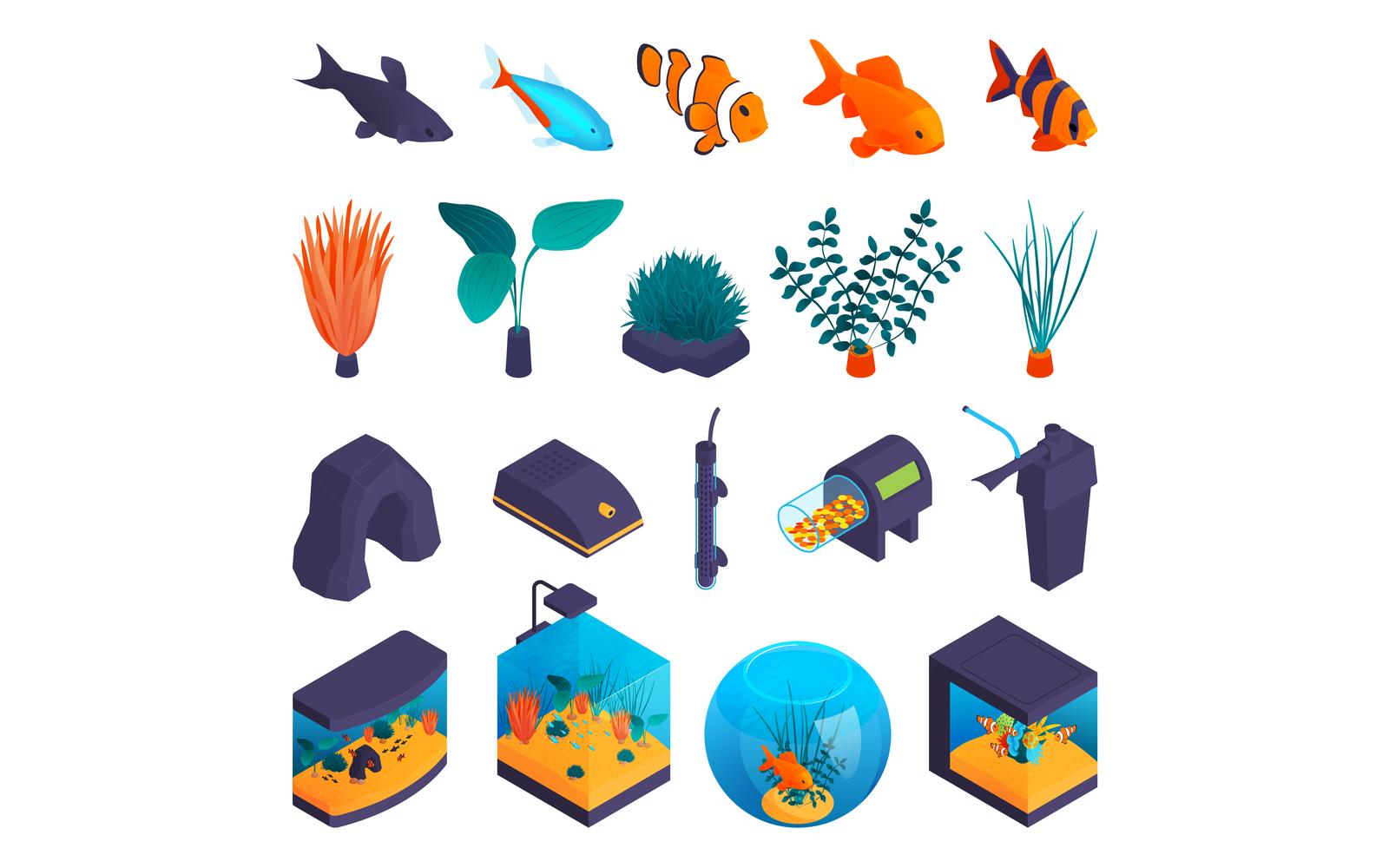 Kit Graphique #214558 Aquarium Marine Divers Modles Web - Logo template Preview