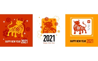 Chinese Cow Zodiac Sign Design Concept 201151824 Vector Illustration Concept