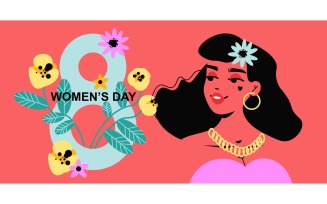 International Womens Day Horiozontal Banner 201160534 Vector Illustration Concept