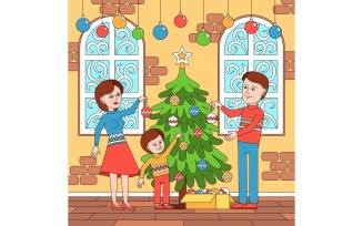 Christmas Coloring 1 201110526 Vector Illustration Concept