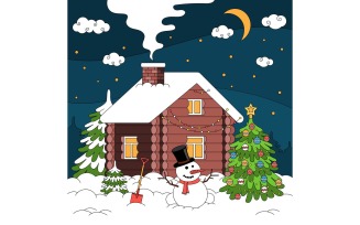 Christmas Coloring 4 201110529 Vector Illustration Concept
