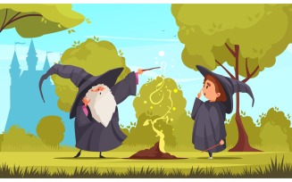 Magic School 201112612 Vector Illustration Concept