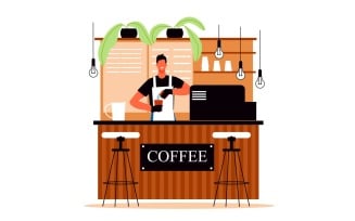 People Cafe 201060514 Vector Illustration Concept