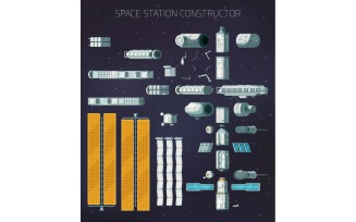 Orbital International Space Station 201012620 Vector Illustration Concept