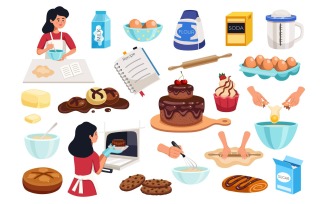 Cooking Homemade Set 201000301 Vector Illustration Concept