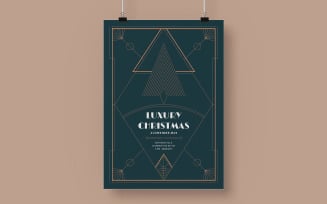 Christmas Art Deco Poster Template