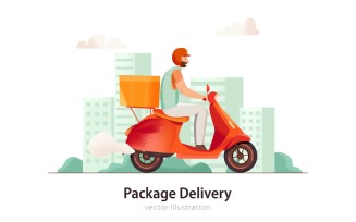 Delivery 200630514 Vector Illustration Concept