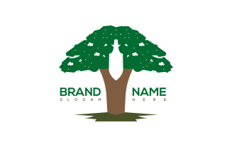 Sword - Tree Logo Template