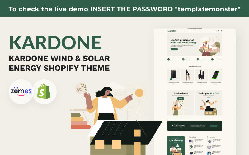 Kardone Wind & Solar Energy eCommerce Theme Shopify Theme
