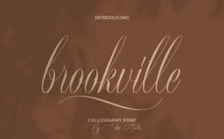 Brookville Calligraphy Font