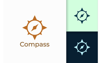 Compass Logo for Adventure and Survival