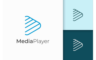 Media Player Logo in Simple