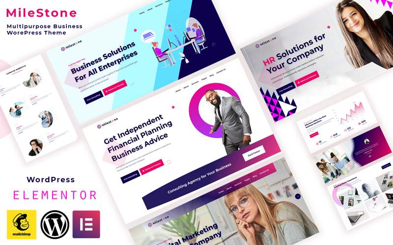 Milestone - WordPress Multi Plan Business Theme WordPress Theme