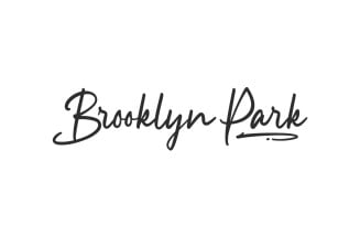Brooklyn Park Signature Font