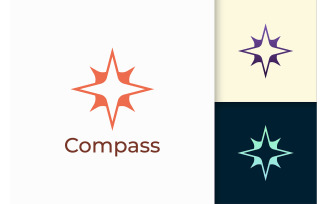Compass Logo Travel or Adventure with Modern Style
