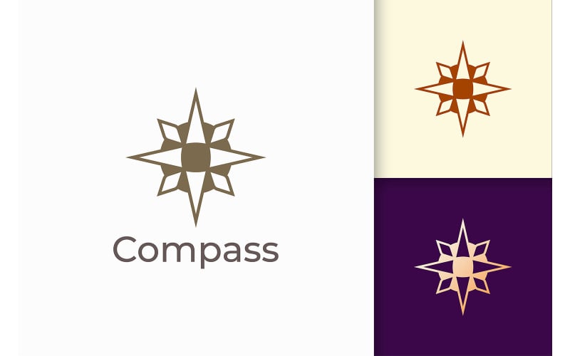 Compass Logo Travel or Survival Logo Template