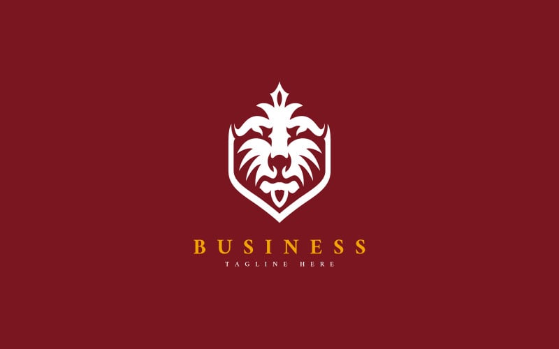 Lion Head Shield Logo For Your Project Logo Template