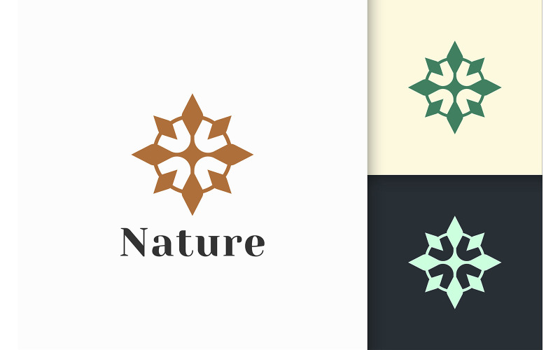 Luxury Beauty Care or Cosmetic Logo for Treatment and Spa Logo Template