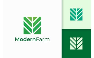 Modern and Simple Farming or Agriculture Logo