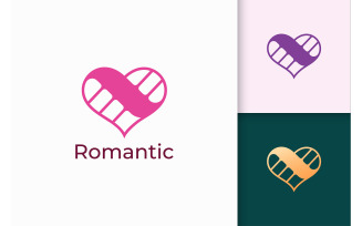Simple Love Logo Represent Romantic