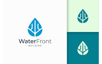 Waterfront Apartment or Property Logo for Business