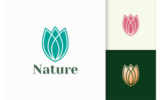 Flower Logo in Abstract and Luxury