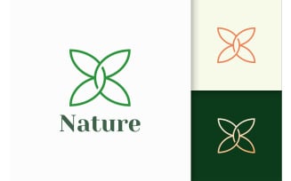 Flower Logo in Feminine and Luxury for Beauty