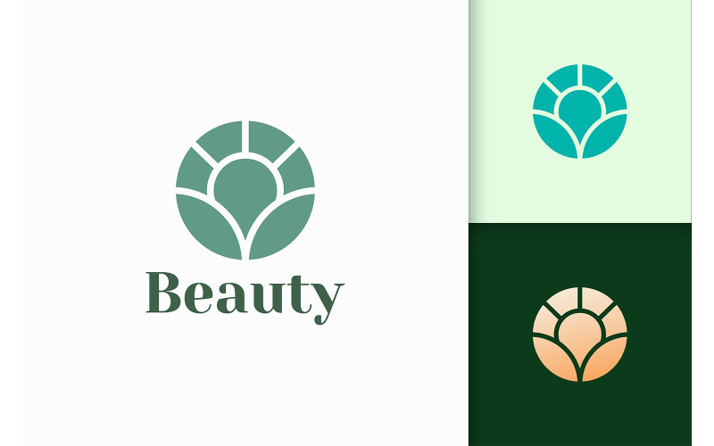 Modern Flower Logo in Abstract Shape Logo Template