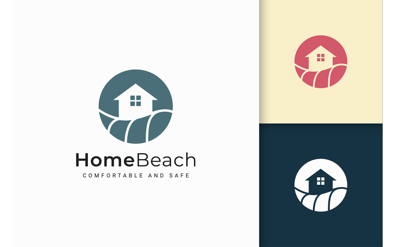 Modern Resort or Property Logo in Abstract Logo Template