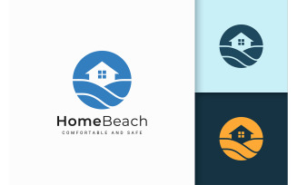 Resort or Property Logo in Abstract Shape