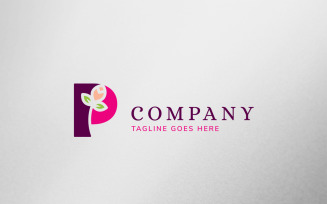 Eco Letter P Logo Template