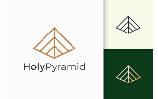 Triangle Pyramid Logo in Modern Shape