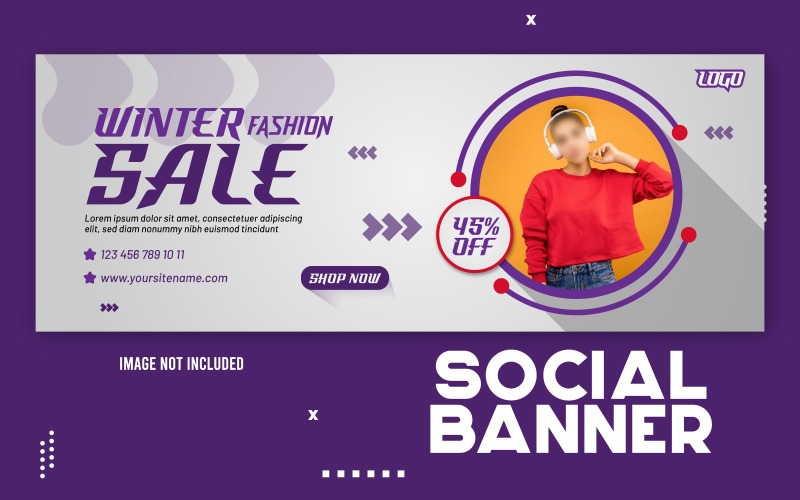 Winter Fashion Sale Web Banner Corporate Identity
