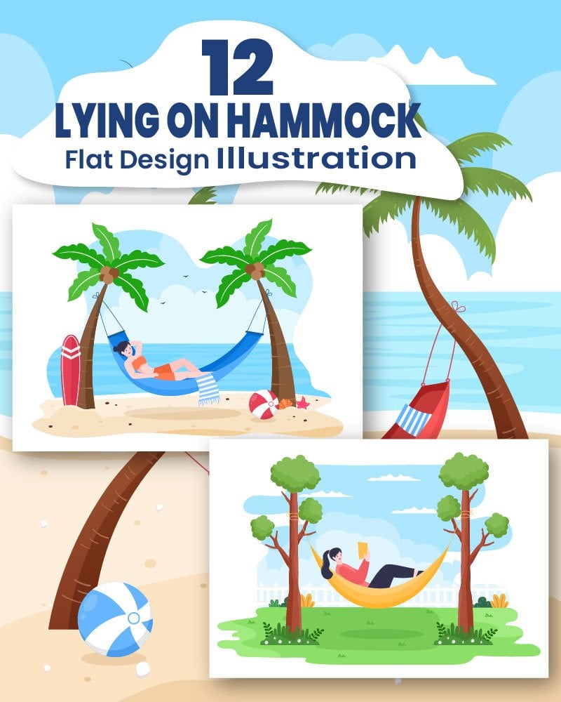 Kit Graphique #215925 Hammock Lying Divers Modles Web - Logo template Preview