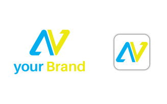 A V Creative Logo Design Template