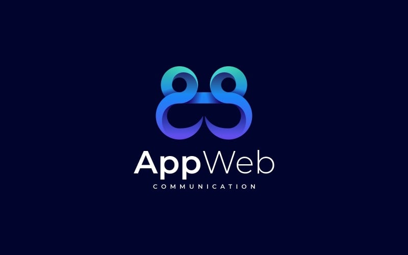 App Web Gradient Logo Style Logo Template