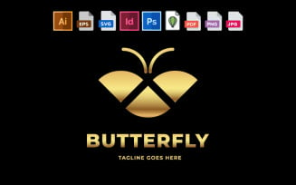 Butterfly Logo Perfect For Many Kinds Of Businesses And Personal Use
