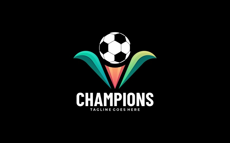 Champion Gradient Logo Style Logo Template