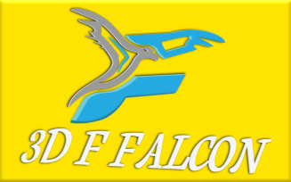 3D F Falcon Business Creative Logo