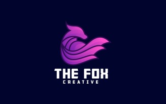 Fox Gradient Mascot Logo Style