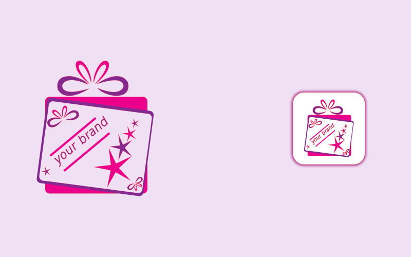 Gift Box Creative Logo Design Logo Template
