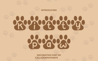 Kitty Paw Decorative Font