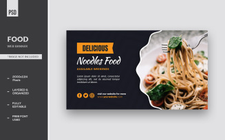 Noodles Food Web Banner Templates