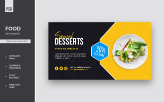 Special Desserts Web Banner Templates