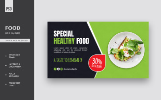 Special Healthy Food Web Banner Templates