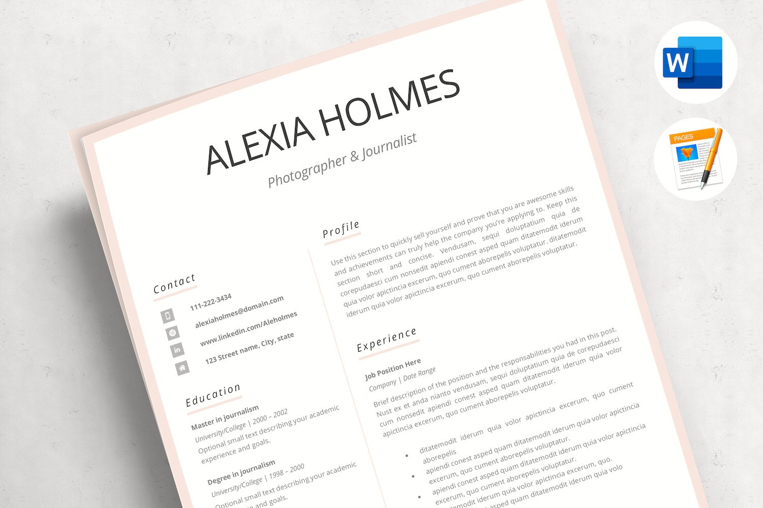 Kit Graphique #216022 Resume Template Divers Modles Web - Logo template Preview