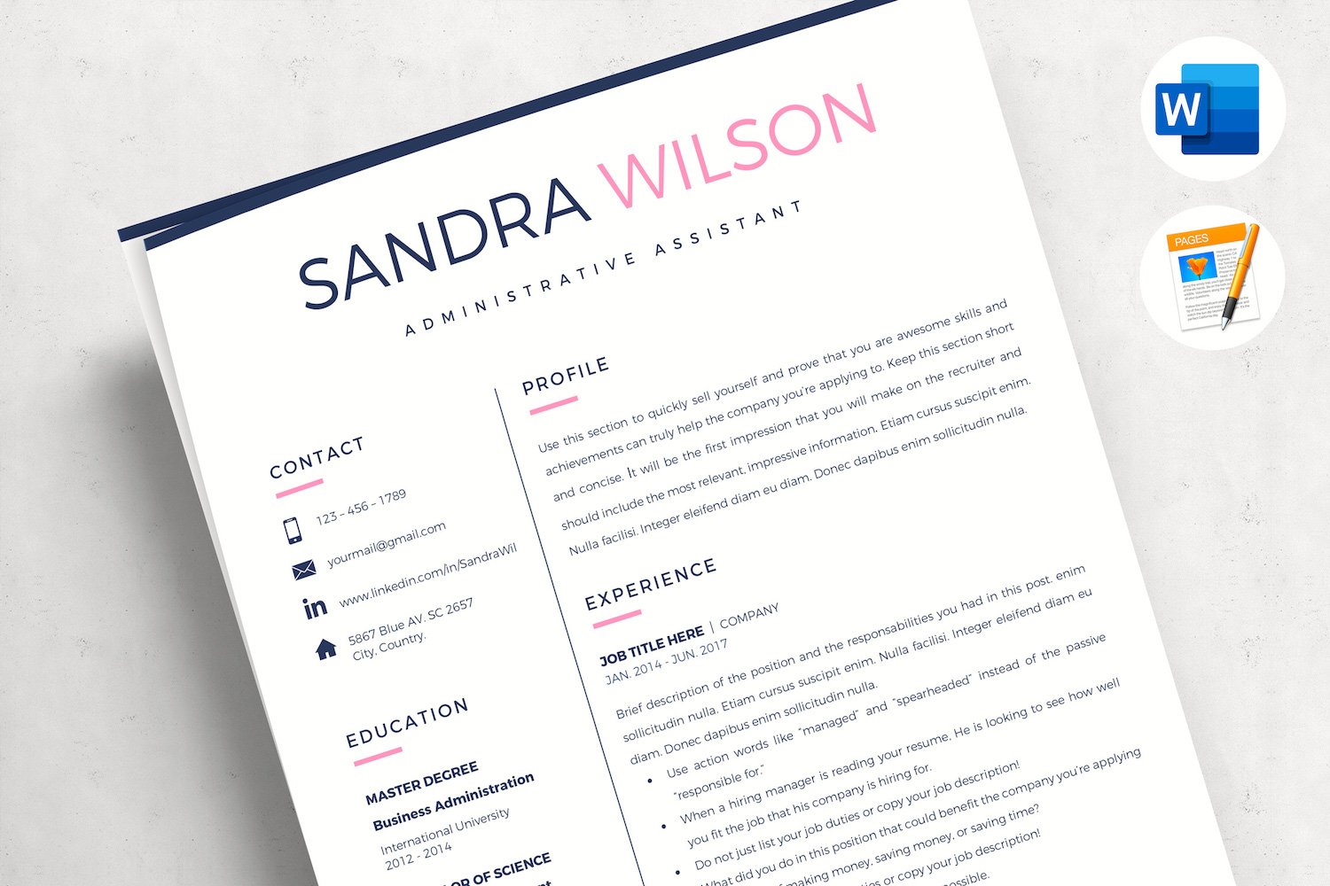 Kit Graphique #216031 Professional Resume Divers Modles Web - Logo template Preview