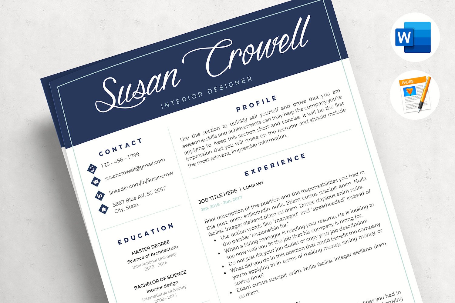 Kit Graphique #216034 Modern Resume Divers Modles Web - Logo template Preview